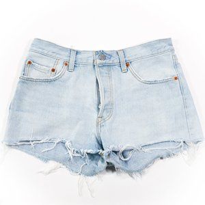 Levi’s 501 High Rise Denim Shorts Light Wash